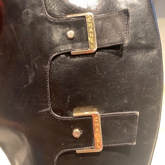 COCO CHANEL LONG BLACK BOOTS - Picture 5 of 7